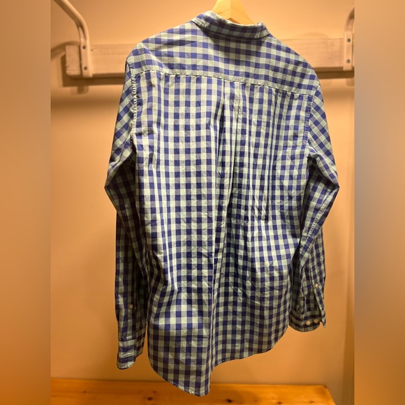 US POLO ASSN. blue check long sleeve button down shirt mens Large - Picture 11 of 11